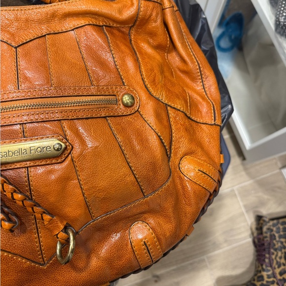 Isabella Fiore Brown Hobo with Vibrant Floral Pattern - Picture 13 of 13